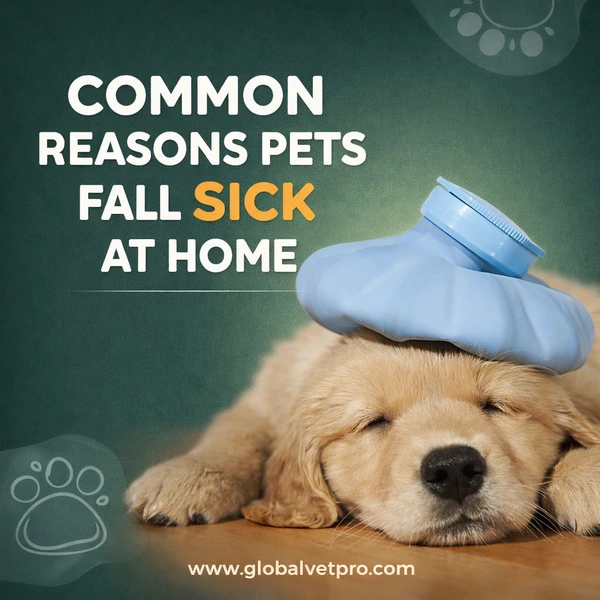 Common Reasons Pets Fall Sick at Home